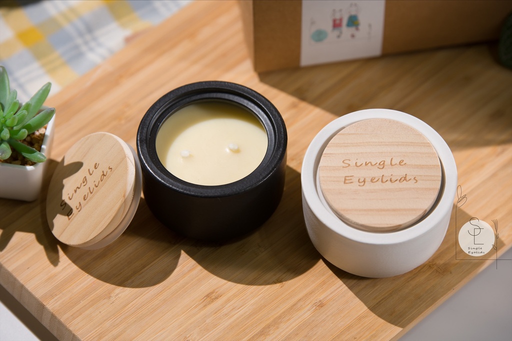 大豆精油香氛蠟燭（陶瓷木蓋版）